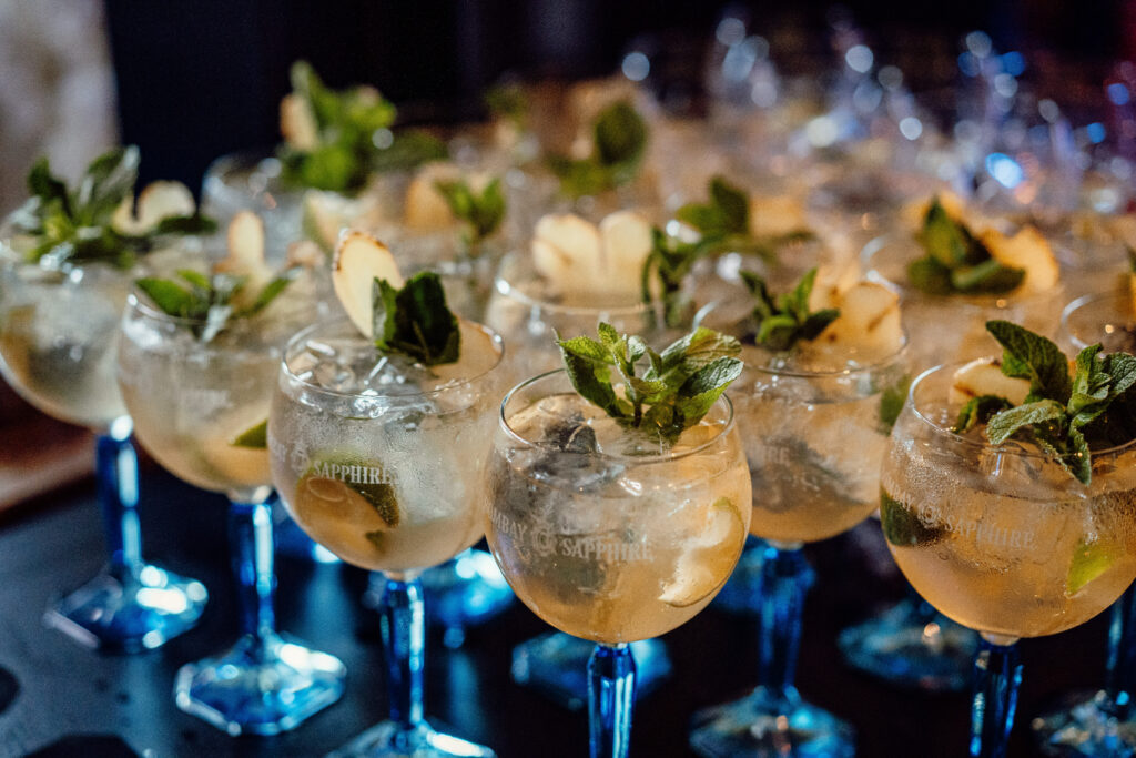 A drinks reception at Bombay Sapphire 