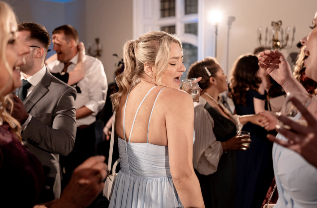 A full dance floor at a Rhinefield House Wedding with Hampshire Eve DJs