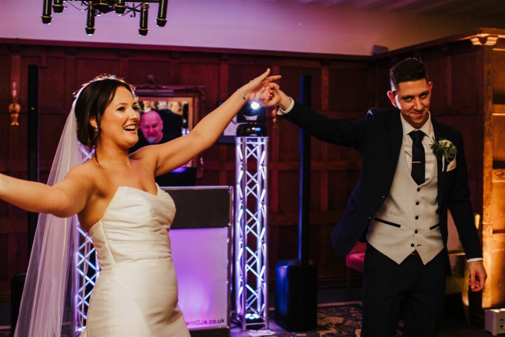 A first dance at Montagu Arms Hotel Wedding 