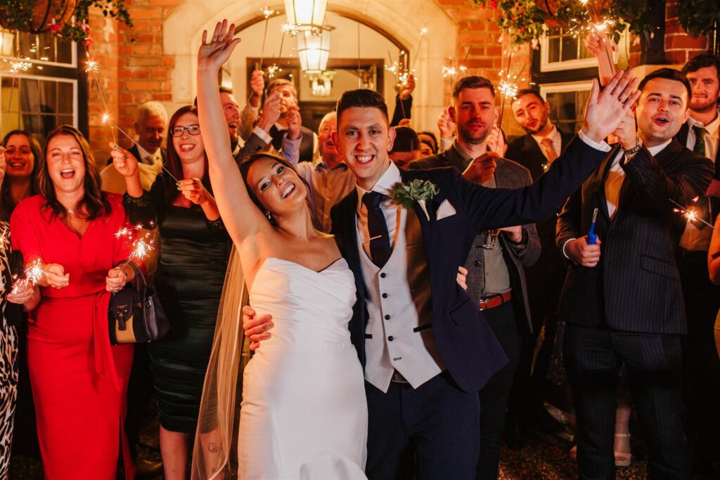 Sparklers at Montagu Arms Hotel